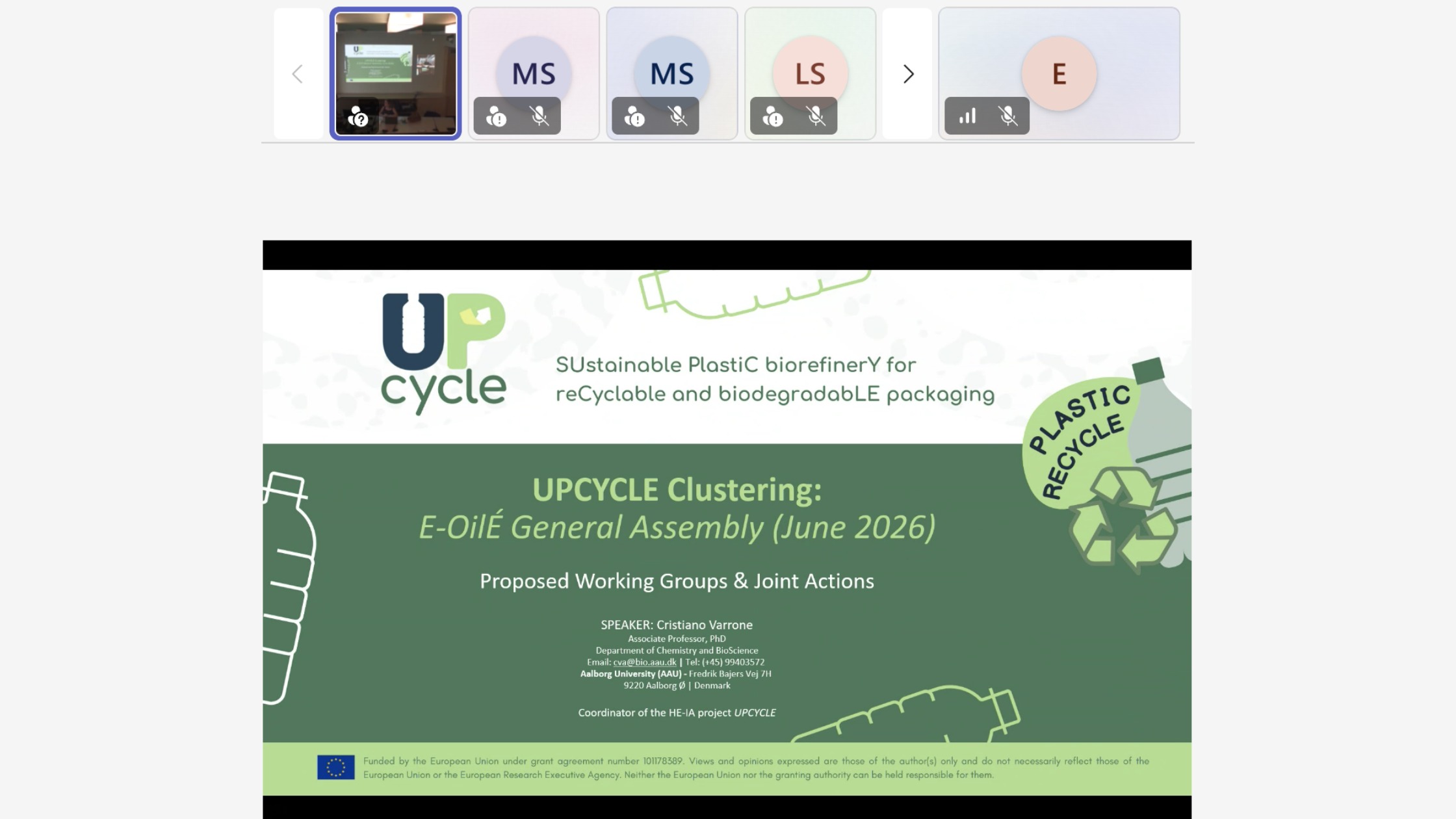 Upcycle Plastics - EOILÉ General Assembly